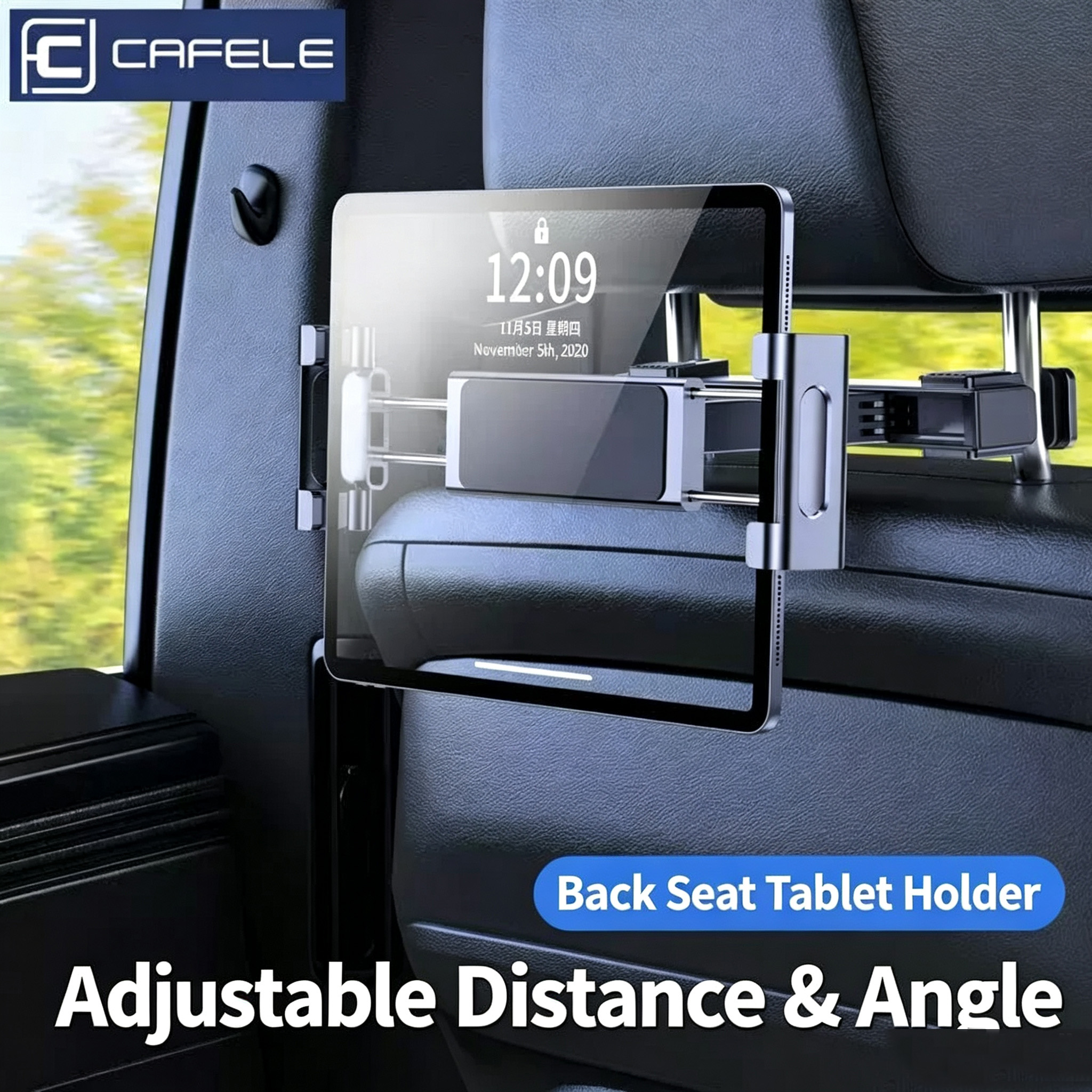Car Headrest Tablet Holder Back Seat Car Tablet Mount Telescopic Adjustable Car Seat Headrest Phone Stand For 4.7 2.9 Inch Tablet Phone  For Car Backseat Entertainment photo 6