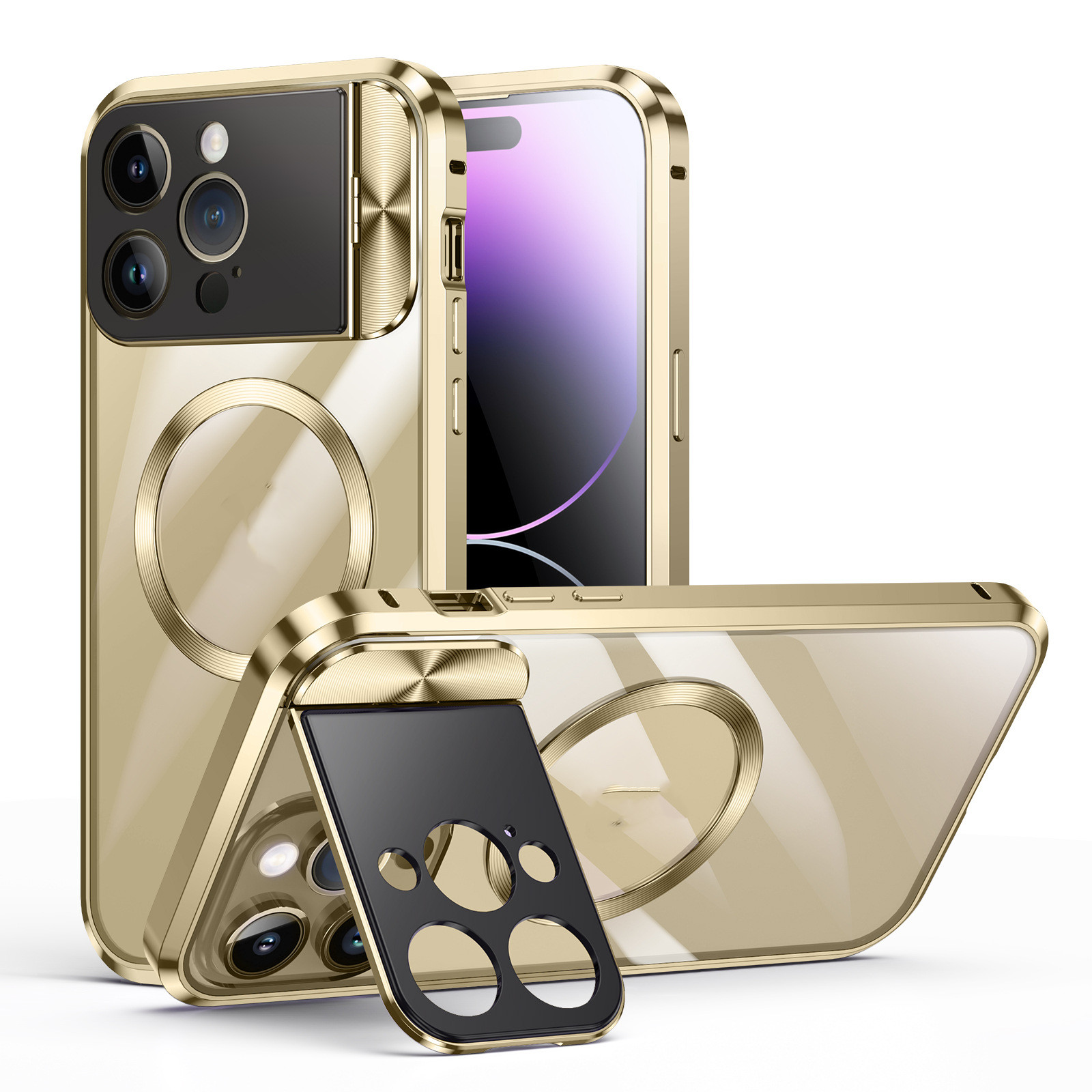 Metal Frame Phone Case Backboard Single-sided Large Window Bracket Suitable photo 8