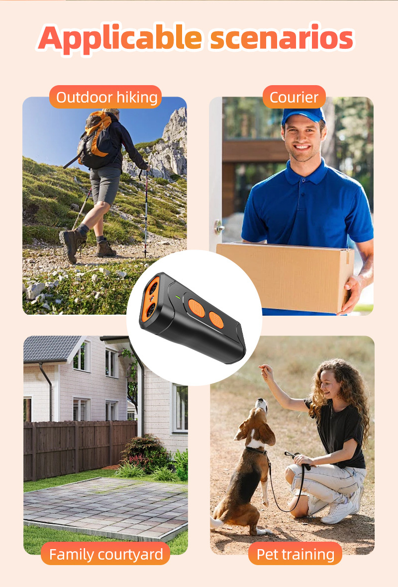 Handheld Portable Ultrasonic Anti-Bark Dog Repellent & Training Device. photo 5