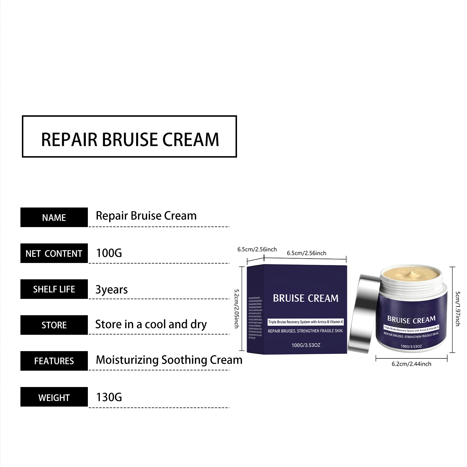 Moisturizing And Soothing Cream 10 0g 1box photo 7