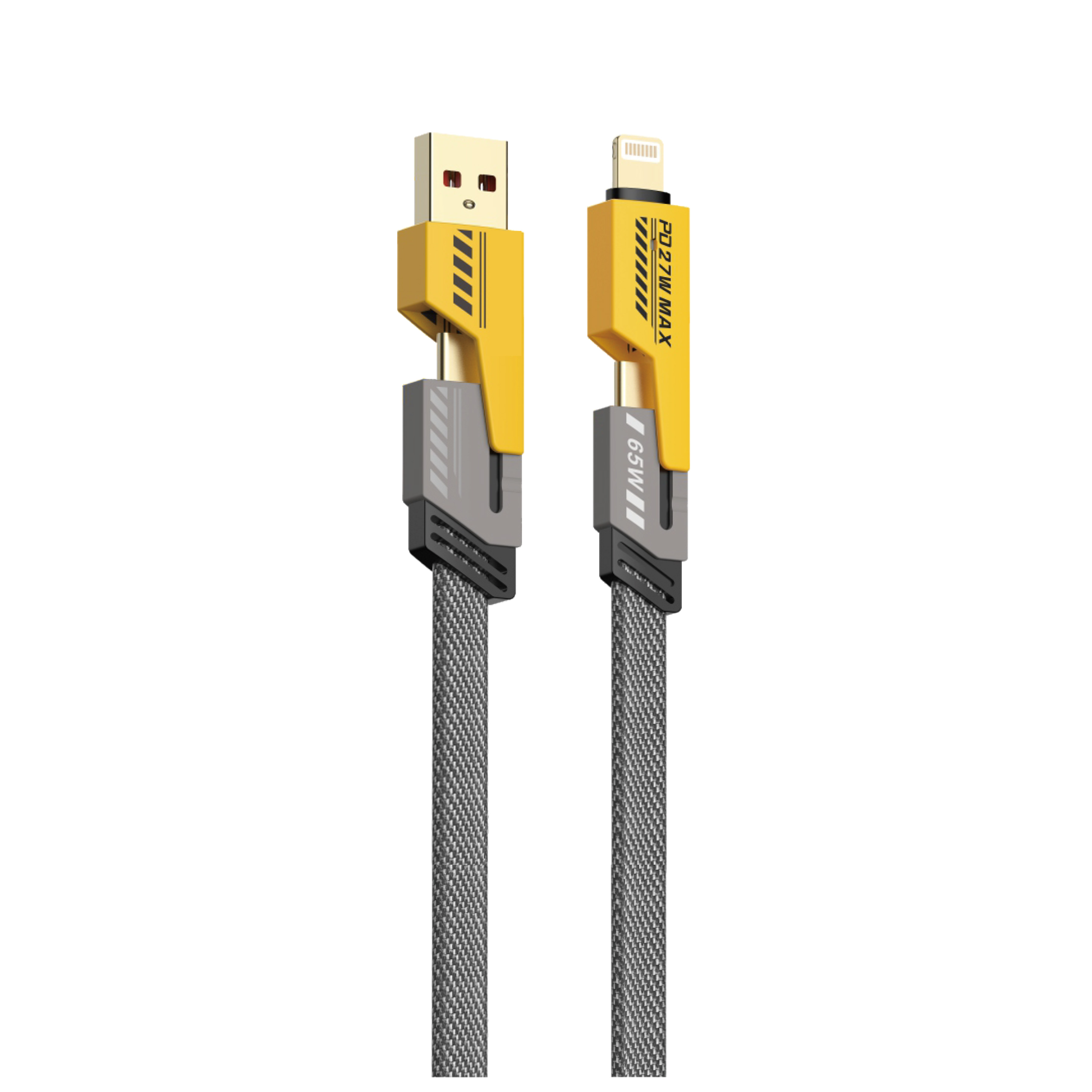 KP-312 65W 4-in-1 Retractable Charging Cable Fast-Charging Best-Selling Model Compatible With Appl Huawe Phones In Stock photo 4