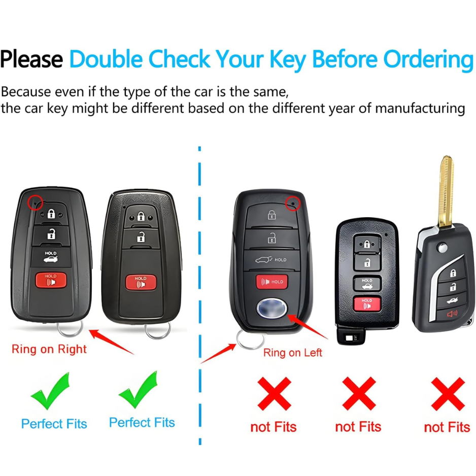 Pink TPU Key Fob Cover With Keychain, Soft Key Shell Case For Toyota RAV4, Highlander, Corolla, Prius, Camry And Avalon photo 2