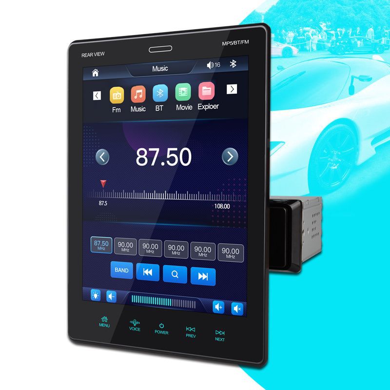 9.5 Inch Vertical Screen Car MP4 Card Locomotive Car MP5 Player photo 2