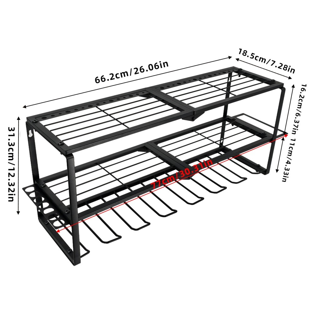 Power Tool Storage Wall Workshop Garage Organiser Drill Hold Impact Driver Rack photo 4