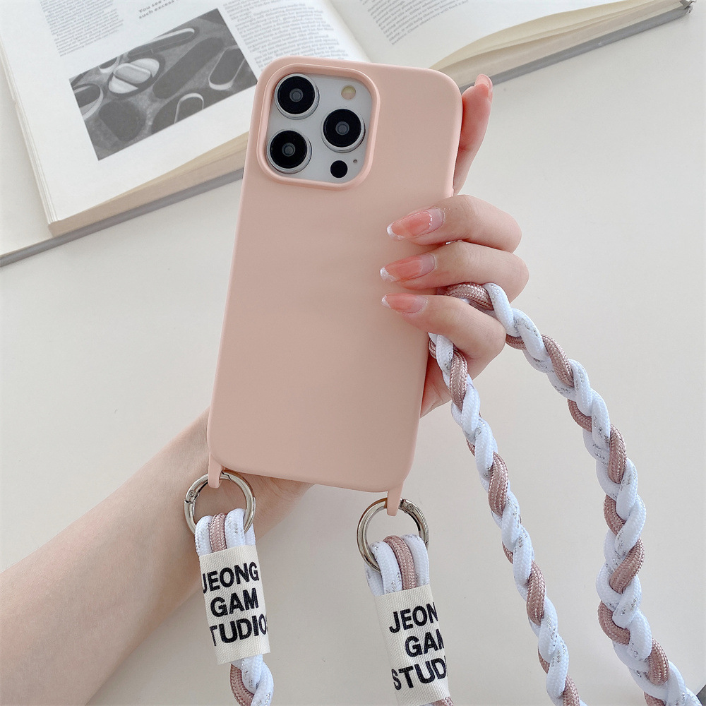 Back Woven Cross-body Lanyard Backer-card Accessories Phone Case photo 5