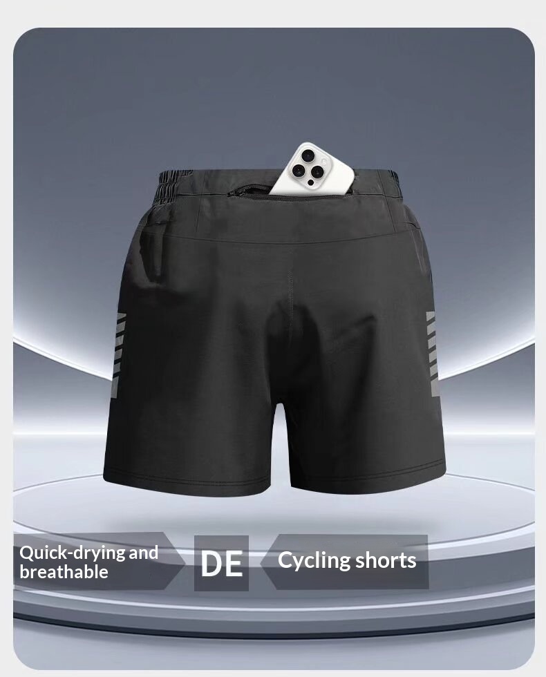 Cross-Border Foreign Trade Cycling Pants Men's Cycling Gear Anti-Embarrassment Shorts Ice Silk Quick-Dry Loose Pants photo 3
