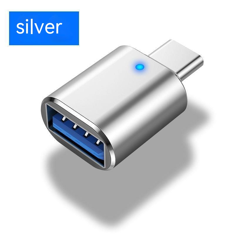 Type-c To Usb30 USB With Indicator Light Mobile Phone Mouse Keyboard Sound Card Car Charger OTG Adapter photo 5