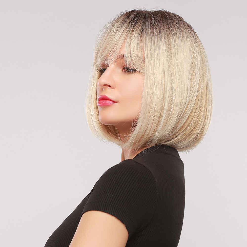 High Temperature Silk Material Ladies Wig BOB Head photo 2
