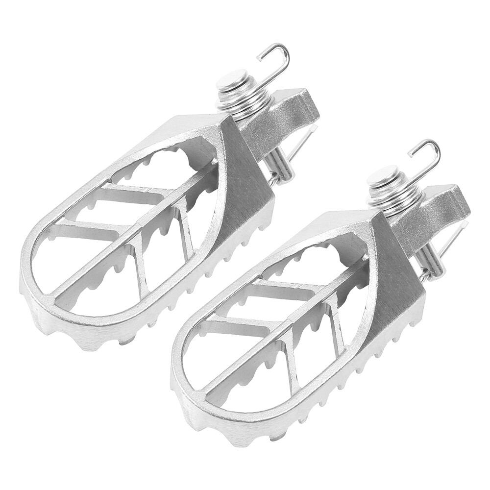 Fit For H Onda K Awasaki Pair Motorcycle Front Foot Peg Footrest Stainless Steel photo 2