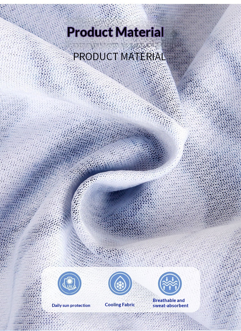 Summer Cycling Hood For Men, Ice Silk Quick-Drying Motorcycle Hood For Women, Thin Breathable Outdoor Sports Fishing Sun Protection Mask photo 3