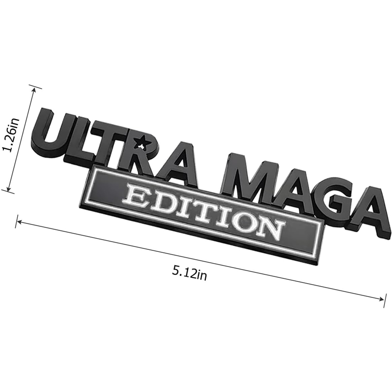 2pcs Ultra MAGA Edition Emblems, Emblem 3D Badge Decal Car Truck SUV,Refrigerator Sticker,Window Display Stickers,Bicycles, Laptops, Fridges photo 3