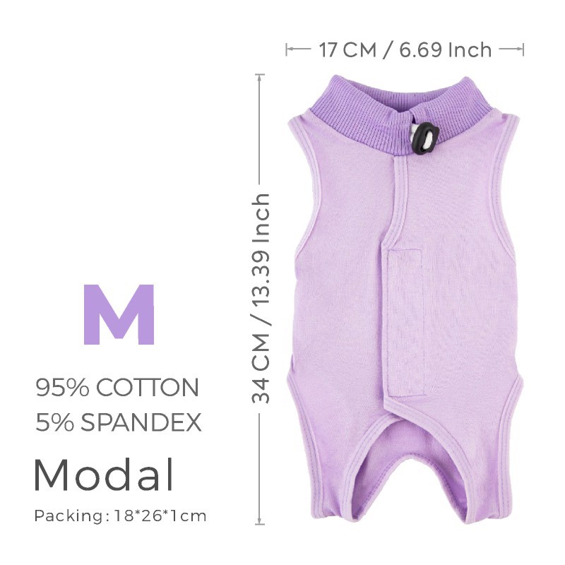 Cat Recovery Suit Cat Onesie For Cats After Surgery For Abdominal Wounds  Cat Onesie For Cats After Surgery Female, Kitten Recovery Suit, Soft E-Collar  After Spay Bodysuit Anti Licking photo 8