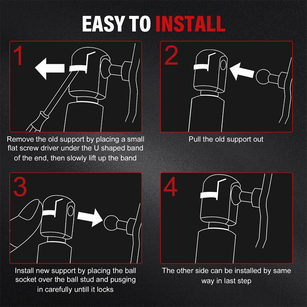 2X Rear Support Lift 68282670AA For 2018-25 -Jeep Wrangler Liftgate Gas Cylinder photo 4