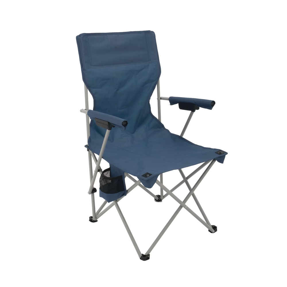 Hard Arm Camping Chair With Durable Polyester Seat And Steel Frame, Portable With Cup Holder photo 4