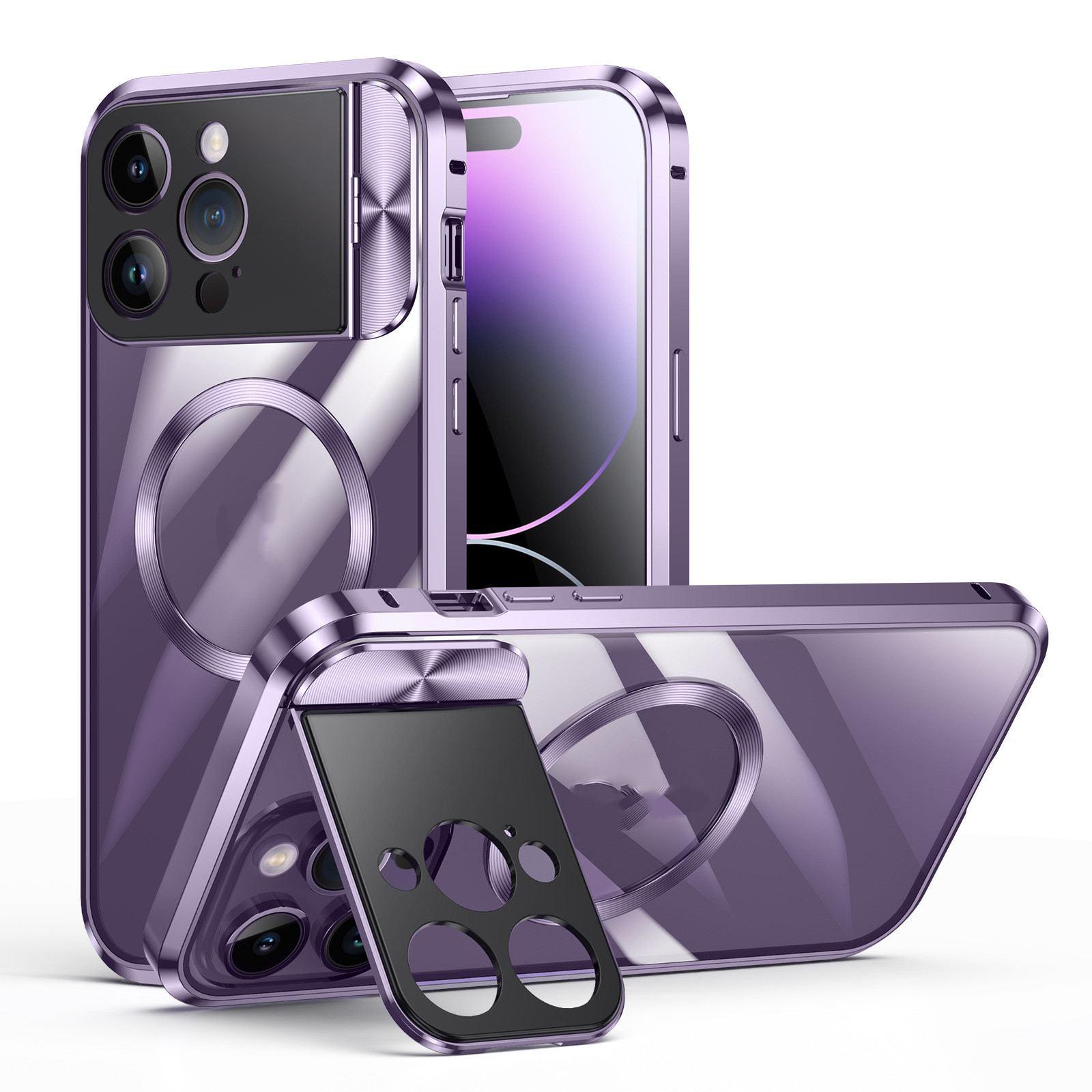 Metal Frame Phone Case Backboard Single-sided Large Window Bracket Suitable photo 6
