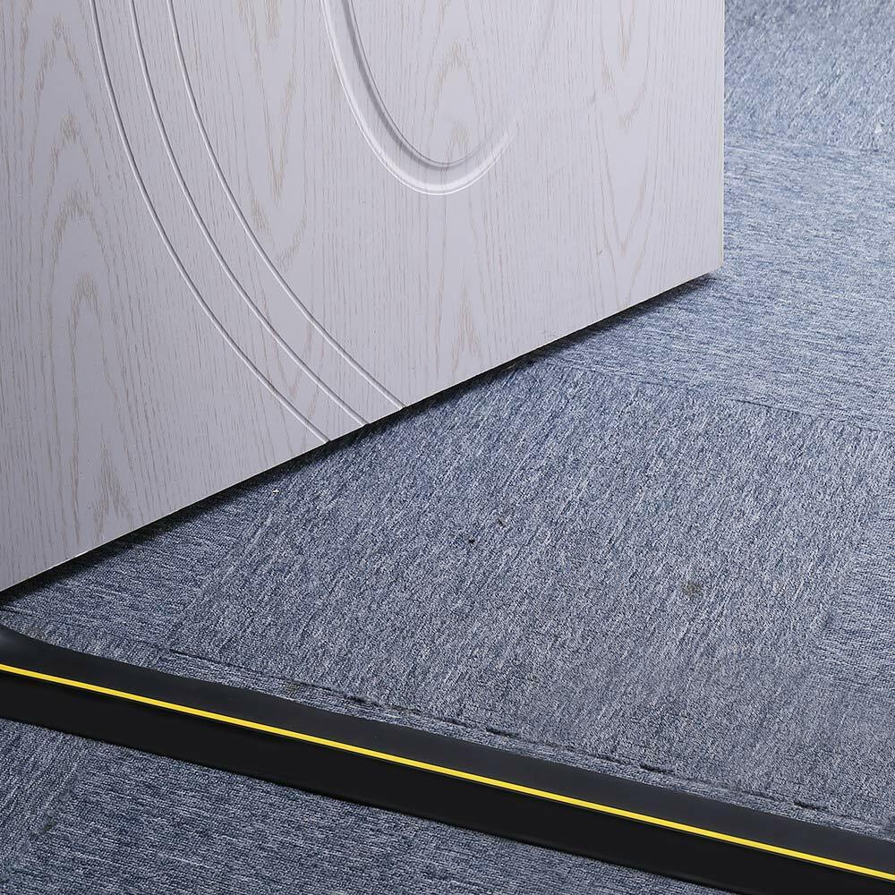 8ft Universal Seal Garage Door Floor Threshold Black Rubber Safety Strip photo 8