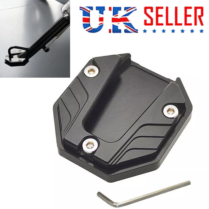 Motorcycle Scooter CNC Side Stand Enlarge Foot Plate Kickstand Extension Pad 1PC photo 4