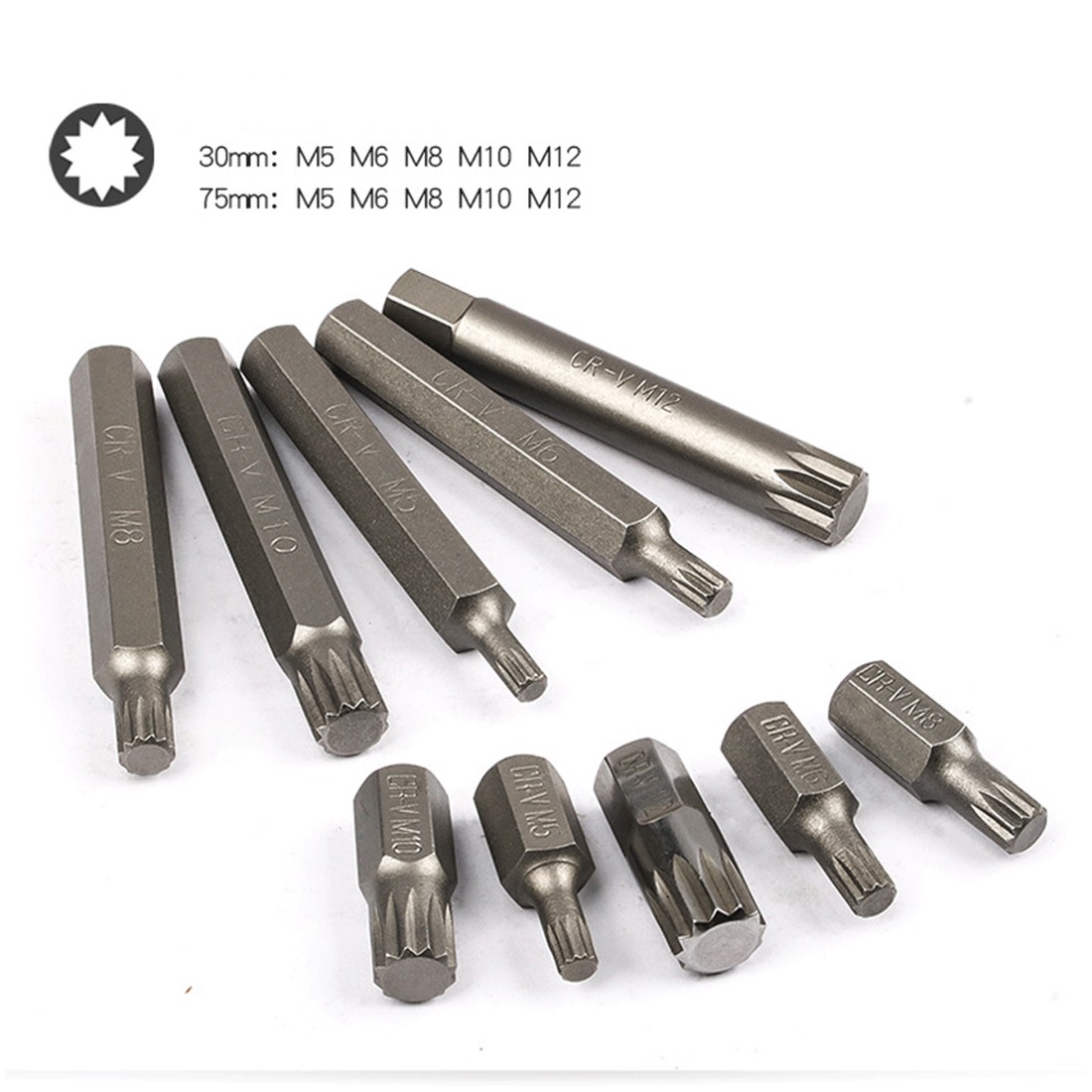 NEW 75Pcs Hex Torx Star Spline Ribe Socket BIT Set photo 2