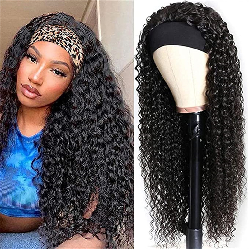 Black Small Curly Medium Curly Synthetic Fiber Hair Cover photo 4
