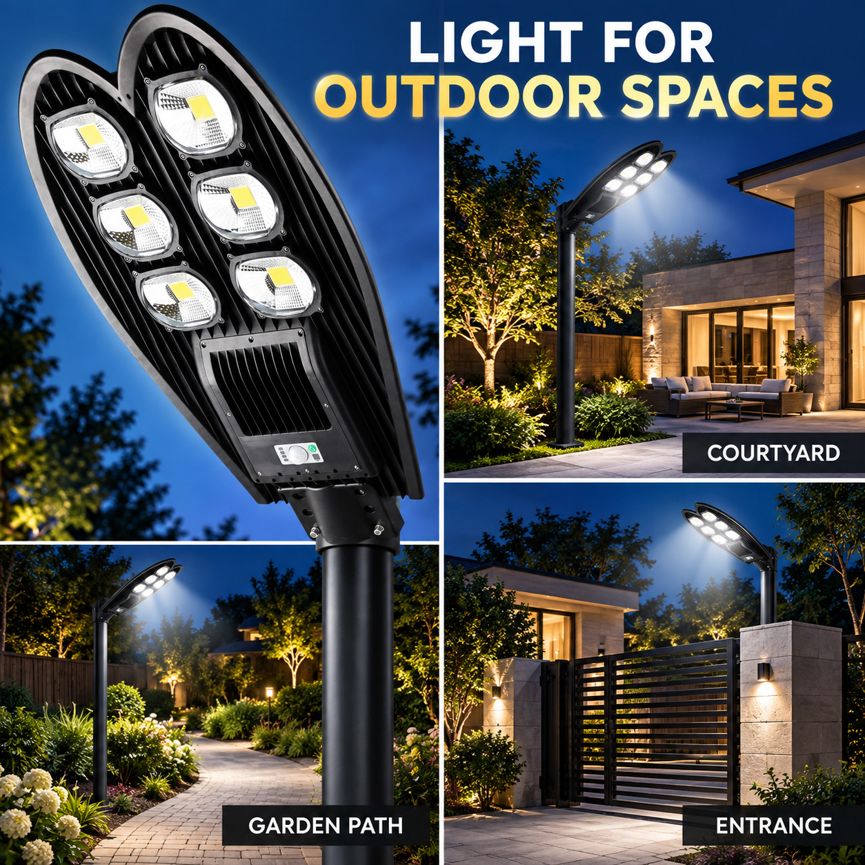Solar Powered Motion Sensor Waterproof COB LED Work Light For Auto Repair W763B 20W Street photo 8