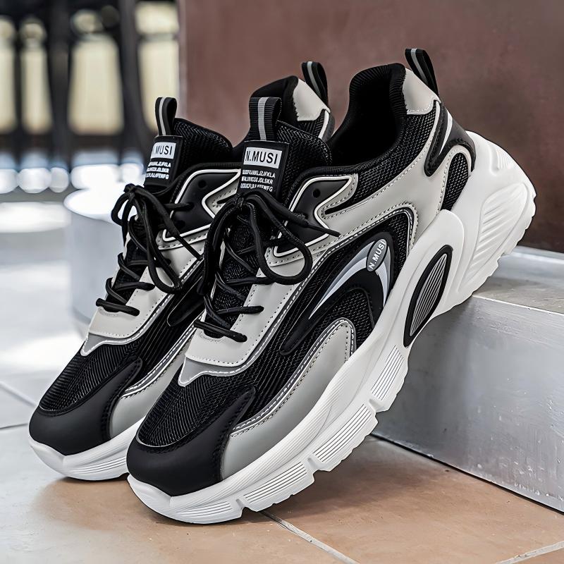 2026 Summer New Men's Breathable Mesh Sneakers, Trendy Versatile Thick Sole Casual Dad Shoes photo 3