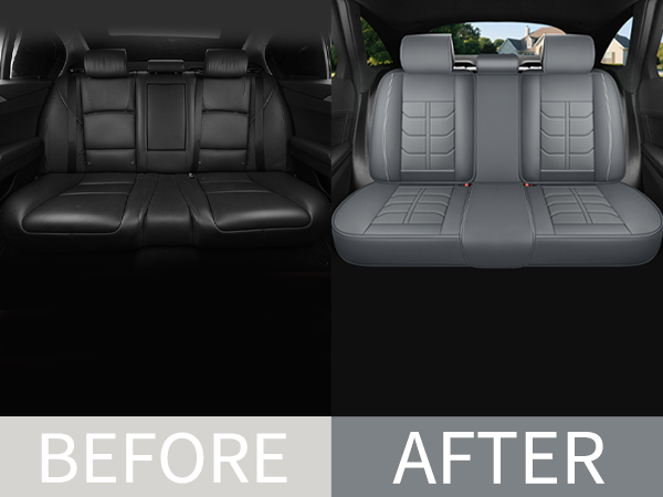 Ergonomic Lumbar Support Full Leather Car Seat Covers Full Set 5 Seats Comfort Auto Seat Cushion photo 5