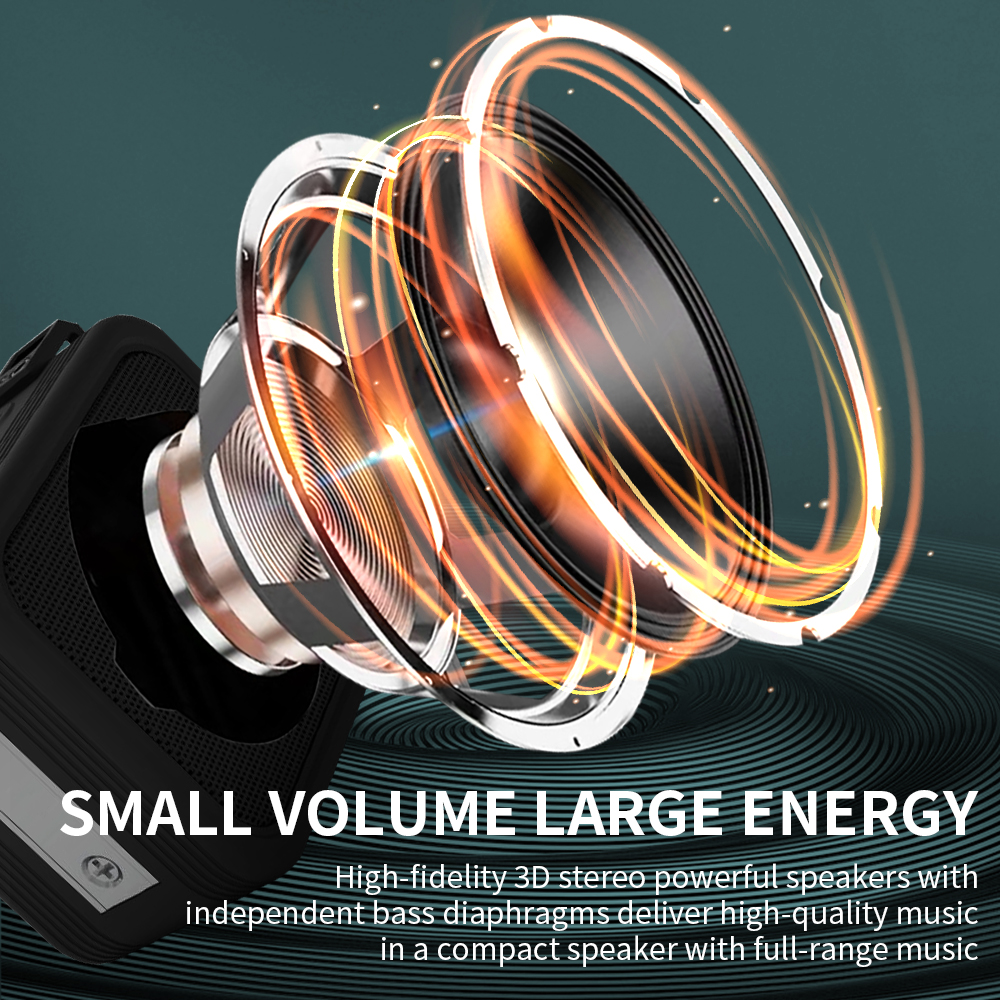 Magnetic Portable Bluetooth Speaker, IPX7 Waterproof Outdoor Wireless Speaker, Golf Cart Speaker With TWS, 18H Playtime, Type-C Charging, For Golfing, Cycling, Camping, Shower photo 2