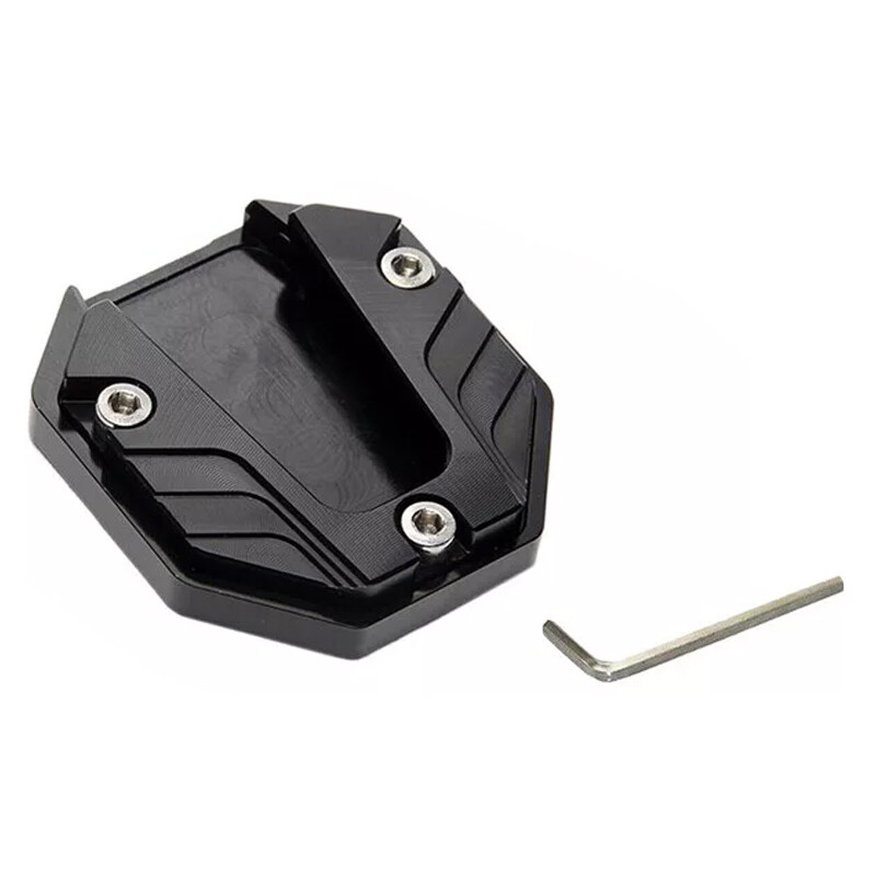 Motorcycle Scooter CNC Side Stand Enlarge Foot Plate Kickstand Extension Pad 1PC photo 2
