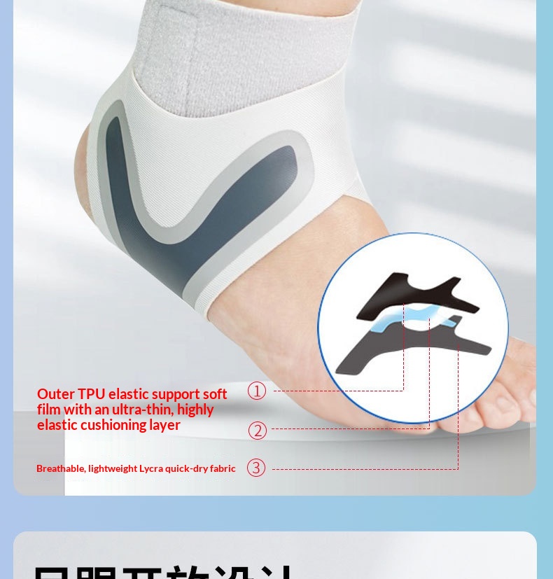Fitness Protective Equipment Anti-sprain Ankle Sprain Recovery Pressure Belt Football Running Hiking Wrist Protection Ankle Protection Ankle Protection photo 2