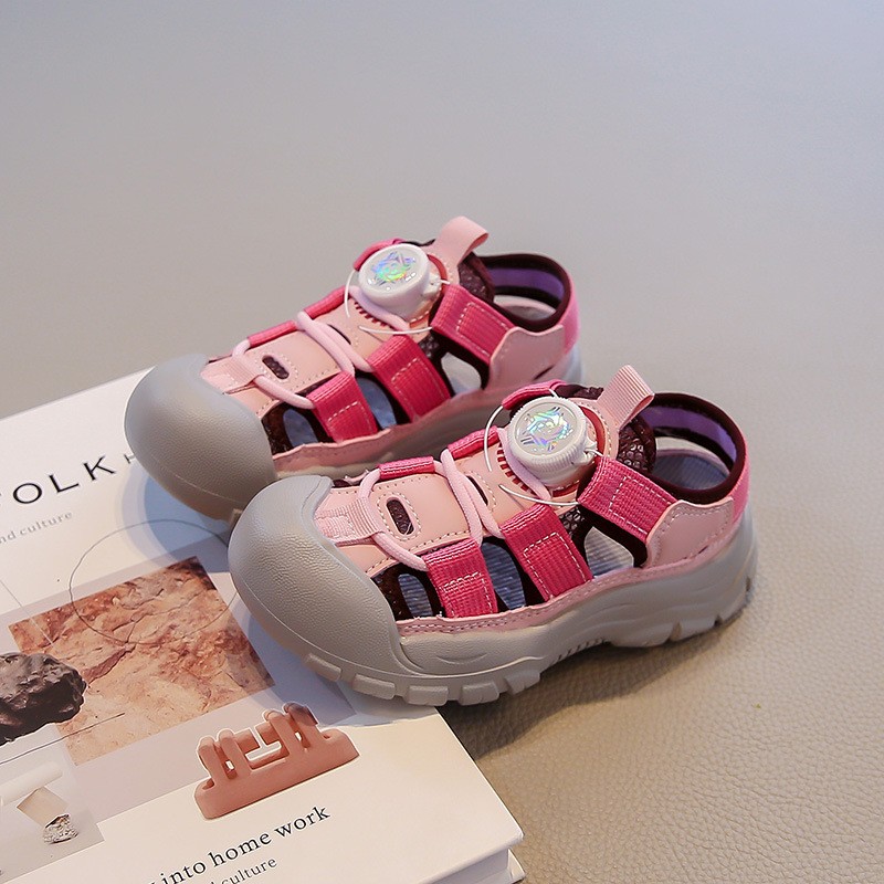 2026 Summer New Korean Style Kids Sports Sandals, Soft Sole Casual Beach Shoes For Boys And Girls photo 4