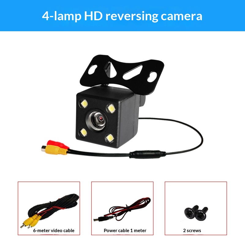 Car Rearview Camera, HD Night Vision CCD, LED 4-Light, Reverse Camera photo 1