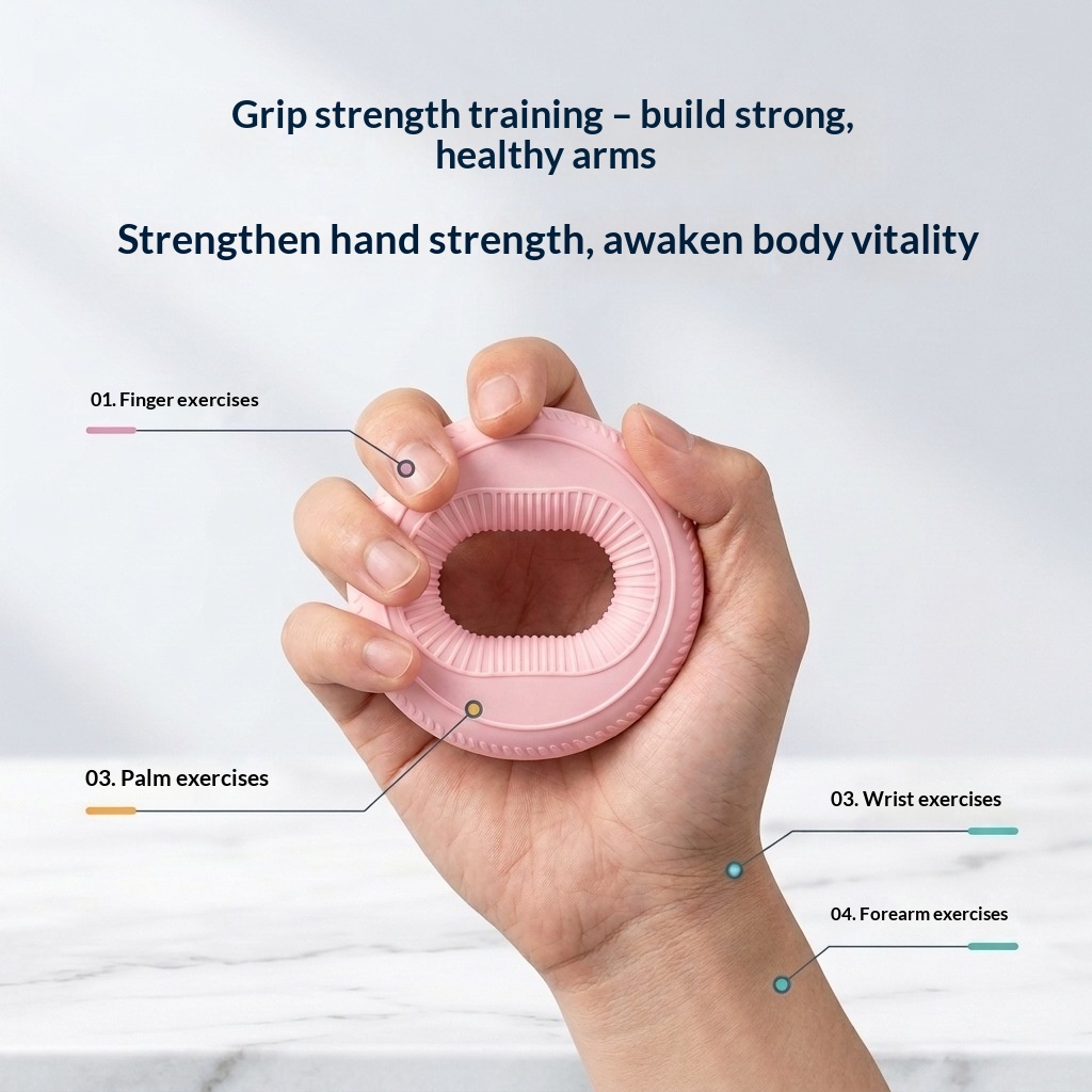 Silicone Grip Ring Strength Trainer, Dual-strength Fitness Equipment, Finger Strength Training, Arm Training Equipment photo 8