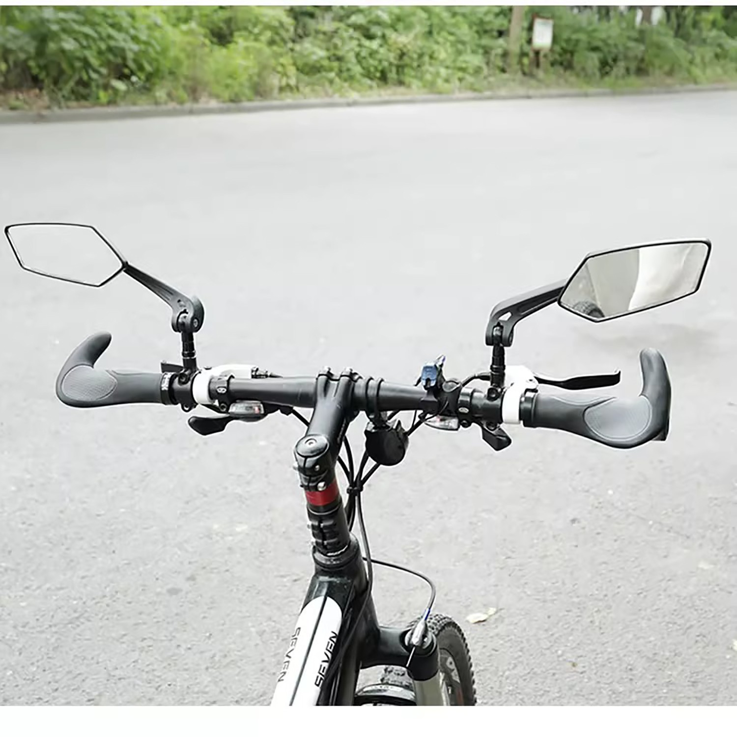 2PCS Cycling Bike Handlebar Mirror 22-25mm For Mountain Road Bike E-Bike Scooter photo 5