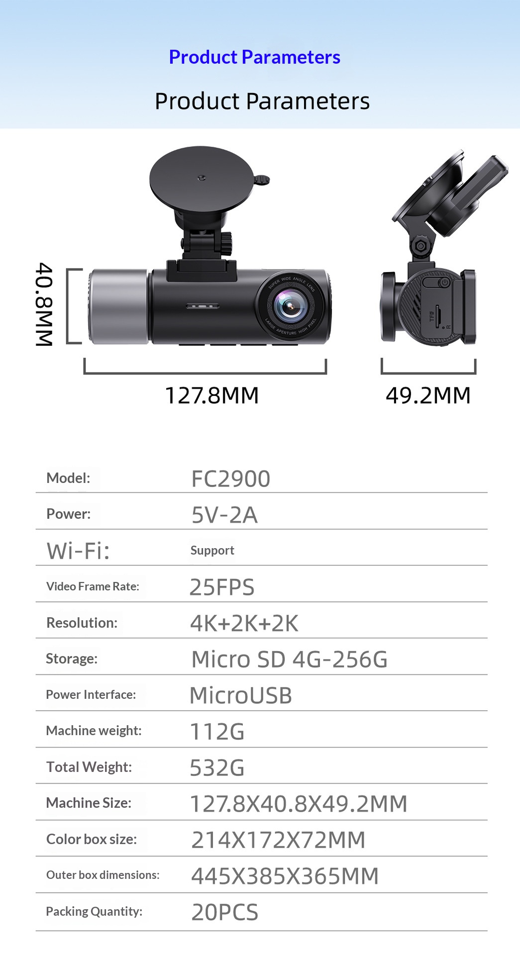 High-definition 3-in-1 4K Dash Camera With Rear And Front Recording Capabilities photo 6