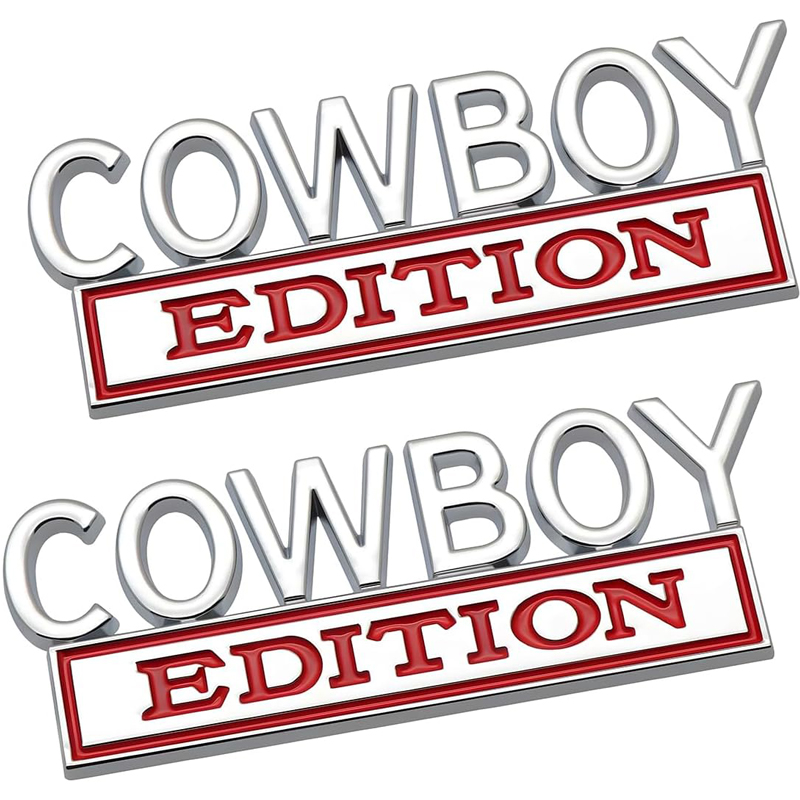 2pack Cowboy Edition Emblems, Seabee Emblem 3D Badge Decal Car Truck SUV,Refrigerator Sticker,Window Display Stickers,Bicycles, Laptops, Fridges photo 8