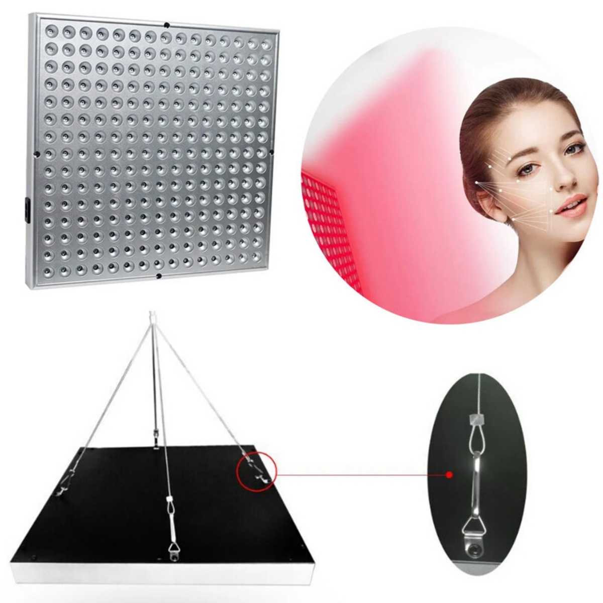 Anti Aging Therapy Panel 660nm Near Infrared 850nm Full Body 225Red LED Light photo 7
