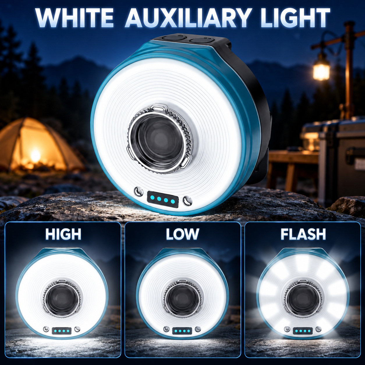 W664 Hands Free LED Headlamp 10W 4000mAh Rechargeable Type C For Camping Hiking Work Factory photo 6
