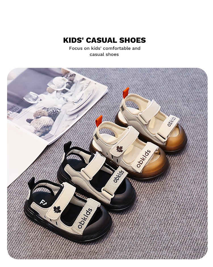 Children's Beach Shoes Summer New Style Medium And Large Children's And Boys' Sandals Velcro Children's Shoes photo 2