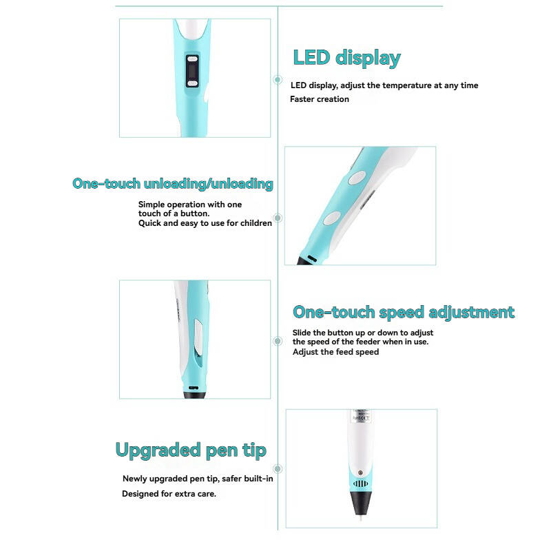 3D Pen 3D Printing Pen Kit Includes 3 Colours PLA Filament, Stencil Book - Dual 3D Printer Compatibility - Perfect For Art, Craft Kits For Adults & 3D Pens For Kids - Ceramic Nozzle & Auto-Sleep photo 5