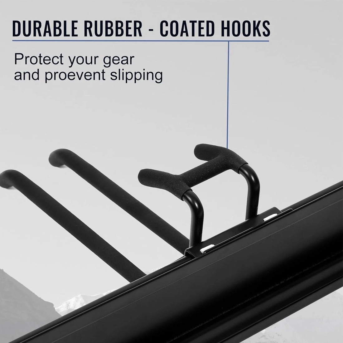 NEW 3x Garage Garden Tool Holder Storage Rack Shed Wall Mounted Organiser Long Hooks photo 7
