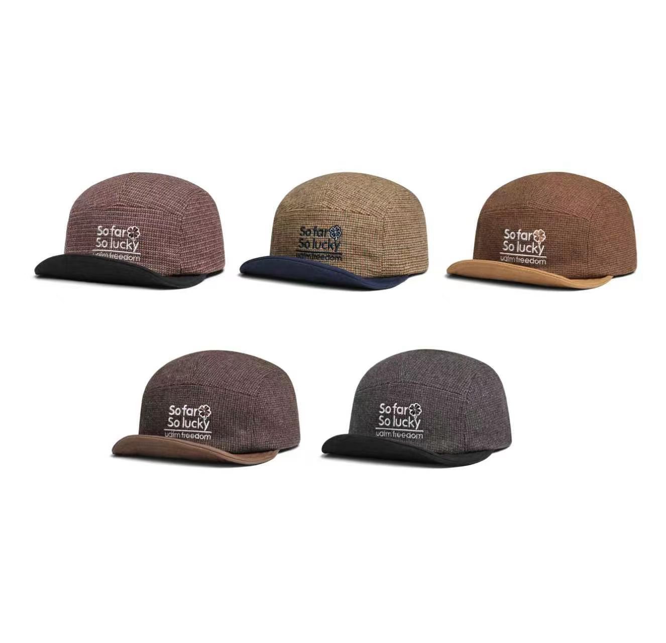 Korean-style Multi-color Lettered Soft Brimmed Baseball Cap For Autumn And Winter, Featuring Retro Small-checkered Pattern. Trendy And Versatile Casual Hat photo 8