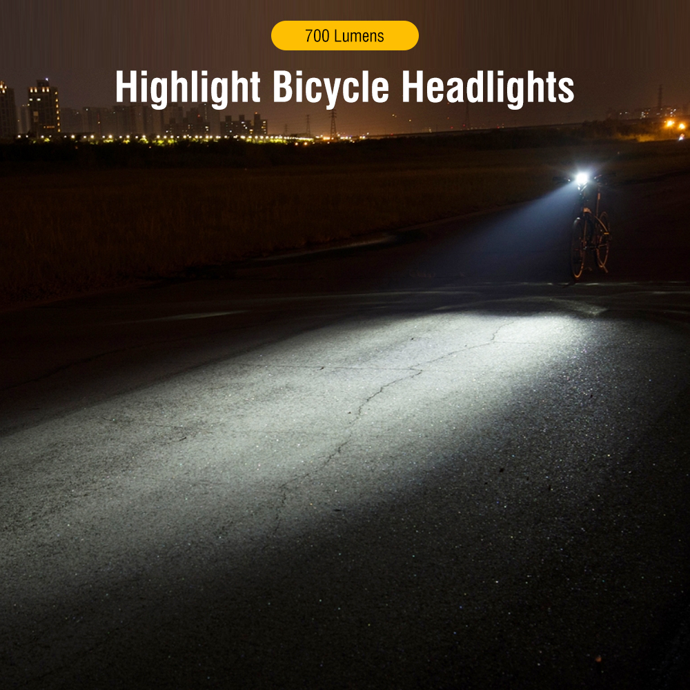 12 LED Bike Light With Horn Rechargeable Bicycle Front Light  Bicycle Head Lights Cycling Bike Safety Lamp For Night Riding photo 4