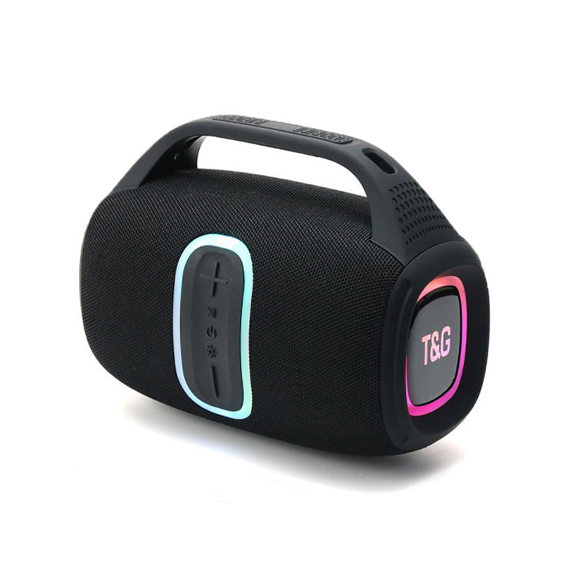 Portable Speakers With Dynamic Colourful LED Lights Bluetooth Speaker For Home Outdoor Travel TWS Pairing USB TF Playback FM Radio Hands Free Call Ideal For Parties Garden Beach photo 1
