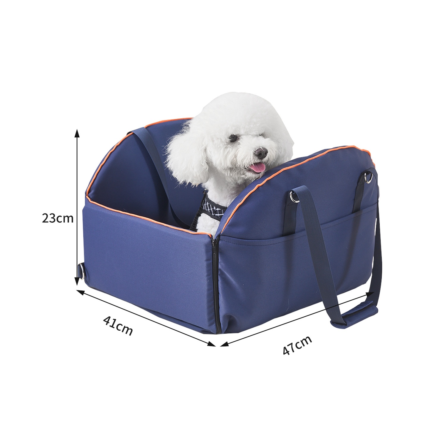 Multi-functional Portable Car Console Pet Carrier, Large-Capacity Dog Travel Bag photo 1