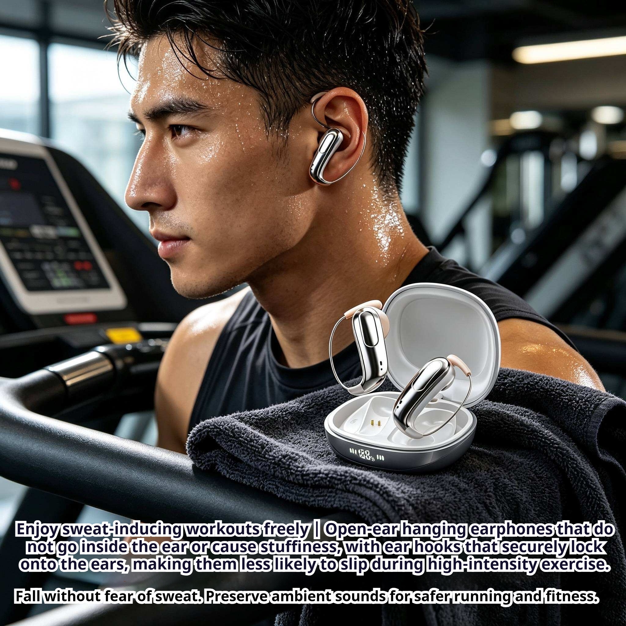 KP-113 Best-selling Wireless Bluetooth Ear-hook Headphones High-quality Audio Low Latency For Music Gaming Factory Direct In Stock photo 4