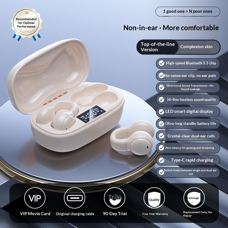 Cross Border Explosion M127 Long Range Hanging Earphone Private Model High Color Value Low Latency Wireless Bluetooth Headphones Wholesale photo 1
