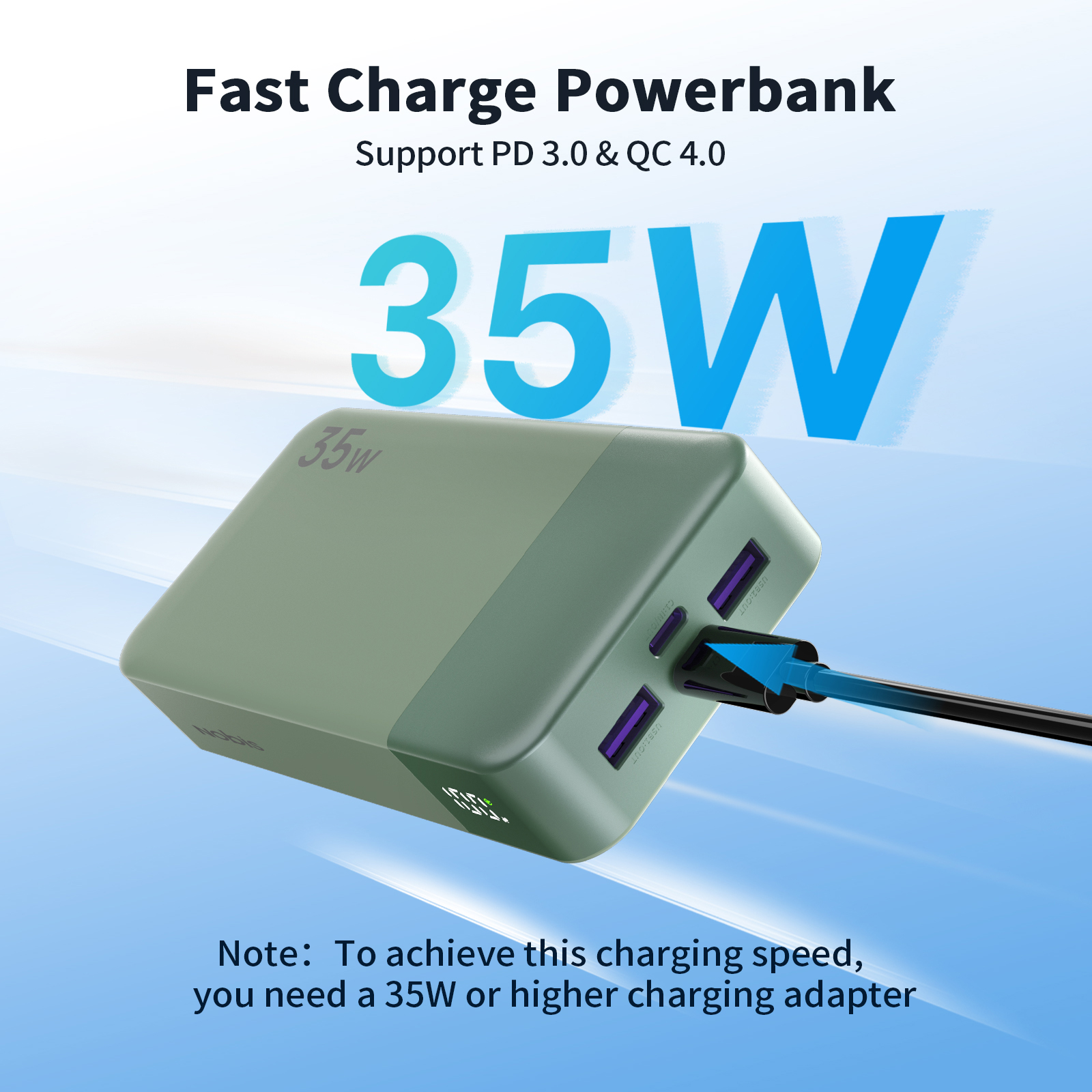 Australia Overseas Warehouse N OBIS 35W 20000mAh Type-C Fast Charging Portable Power Bank For Phone photo 4