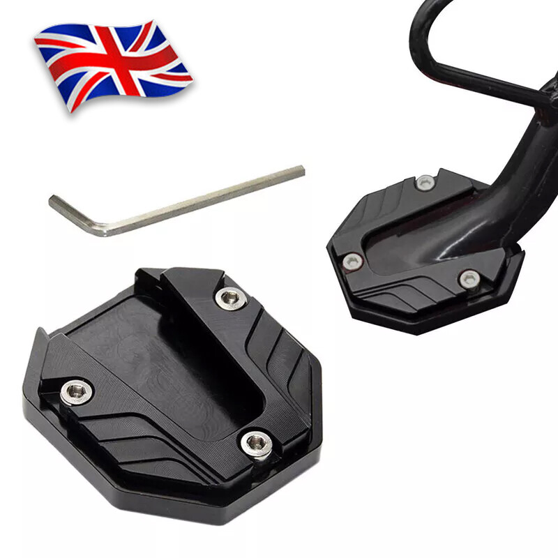 Motorcycle Scooter CNC Side Stand Enlarge Foot Plate Kickstand Extension Pad 1PC photo 1