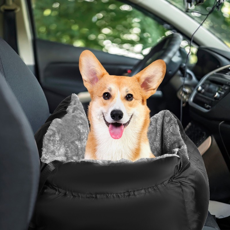 Portable Medium Dog Car Seat Booster Bed Washable Travel Carrier Below 25Lbs photo 4