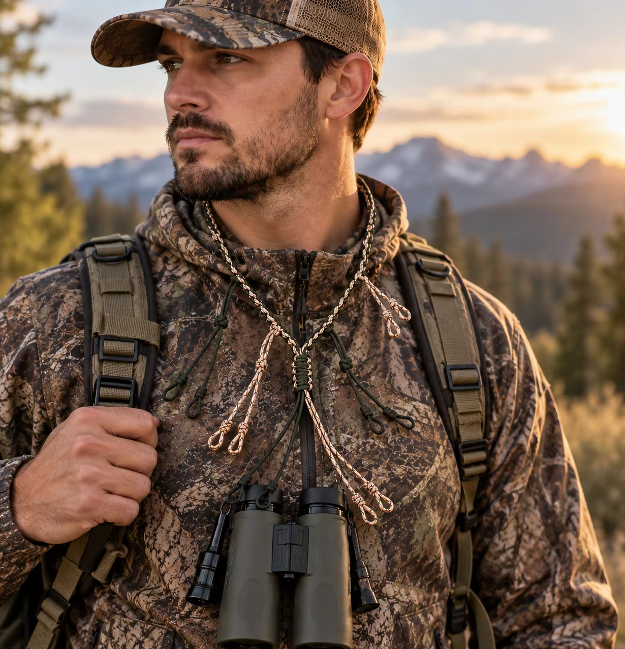 LINKSPORTS Duck Call Lanyard Adjustable Loops Nylon Material Portable Hunting Game Call Holder For Duck Goose Waterfowl Hunting photo 4